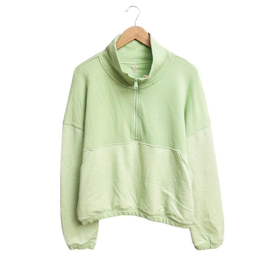 Free People Movement Relay Sweatshirt and Shorts Two Piece Set in Green - Picture 4 of 10